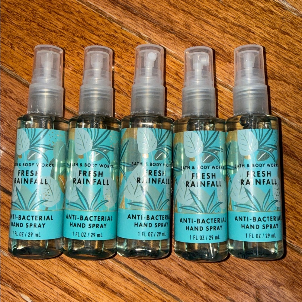 BBW 5pc Fresh Rainfall Antibacterial hand spray